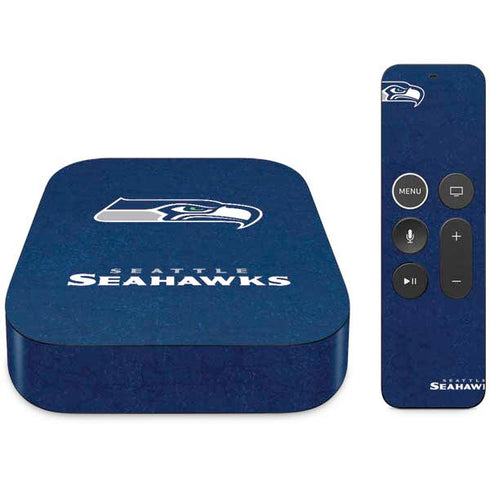 NFL Seattle Seahawks Distressed Apple TV Skin